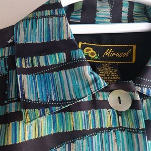 Perfect for Spring! Mirasol 100% silk jacket